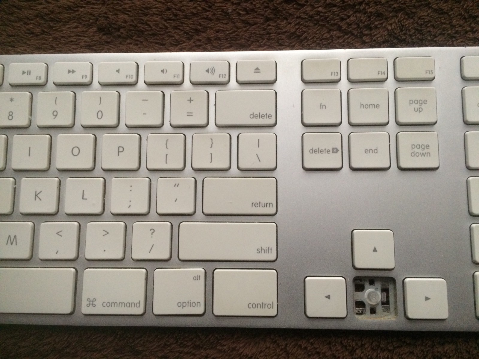 Apple Wired Keyboard A1243 Replacement Single Key with Hinge OEM (Type H or F)