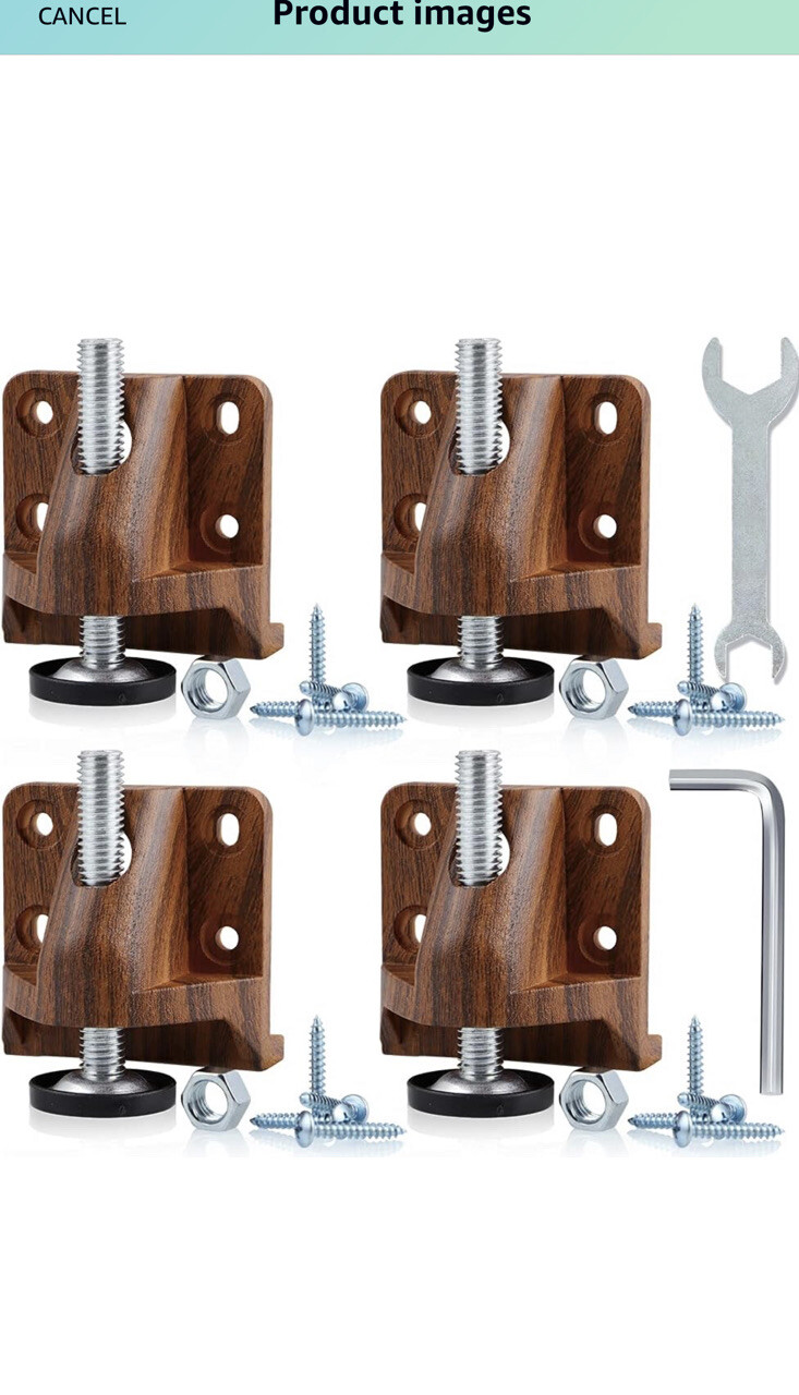 Skelang 4Pack Leveling Feet Furniture Leg Leveler Lock Nut and Screws Adjustable