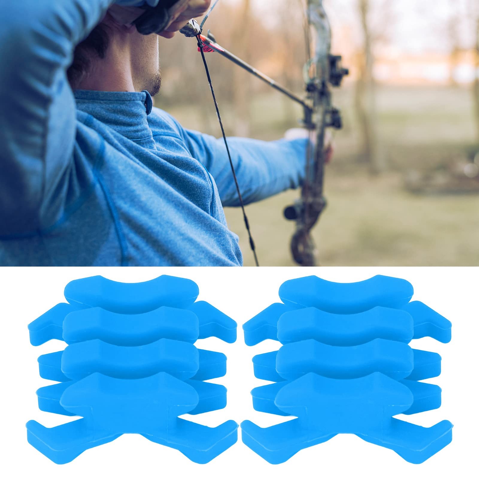 Archery Bow Dampener, Split Vibration Stabilizer Dampeners, Split Damping Arc...