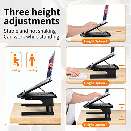 Laptop Stand for Desk, Phone Stand, Extended Laptops Riser, Elevator, Upgraded