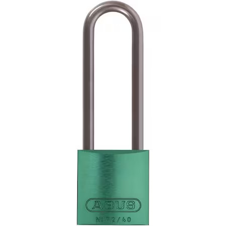 Abus 72 Hb/40-75 Ka Green Lockout Padlock, Keyed Alike, Aluminum, Green, 3 In