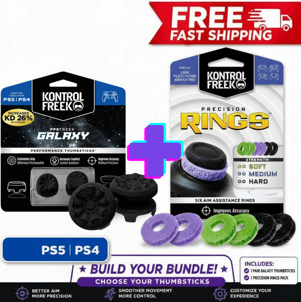 KontrolFreek + Precision Rings Bundle PS5 PS4 Pick Your Thumbsticks NEW