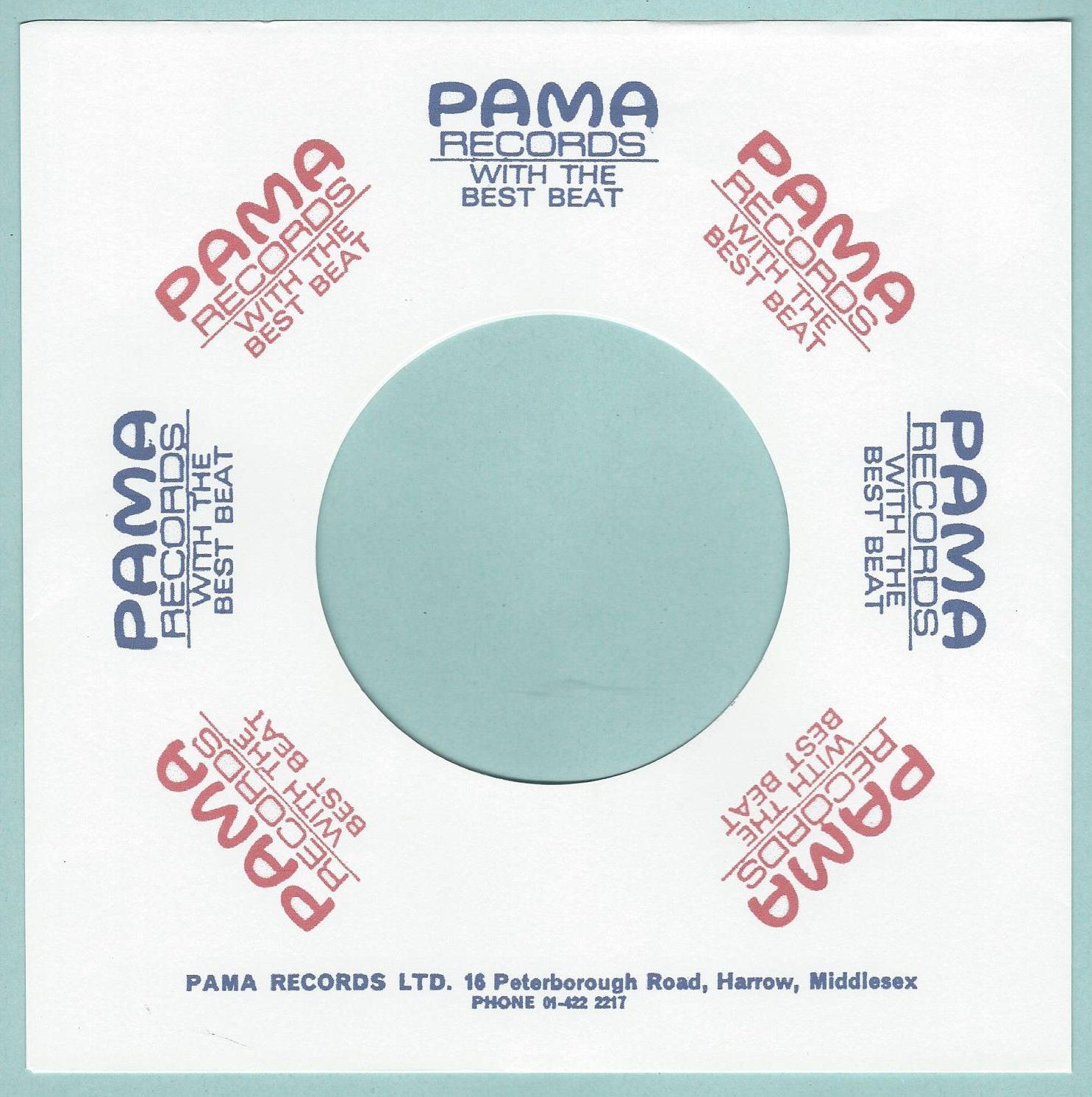 PAMA RECORDS - REPRODUCTION RECORD COMPANY SLEEVES - (pack of 10)