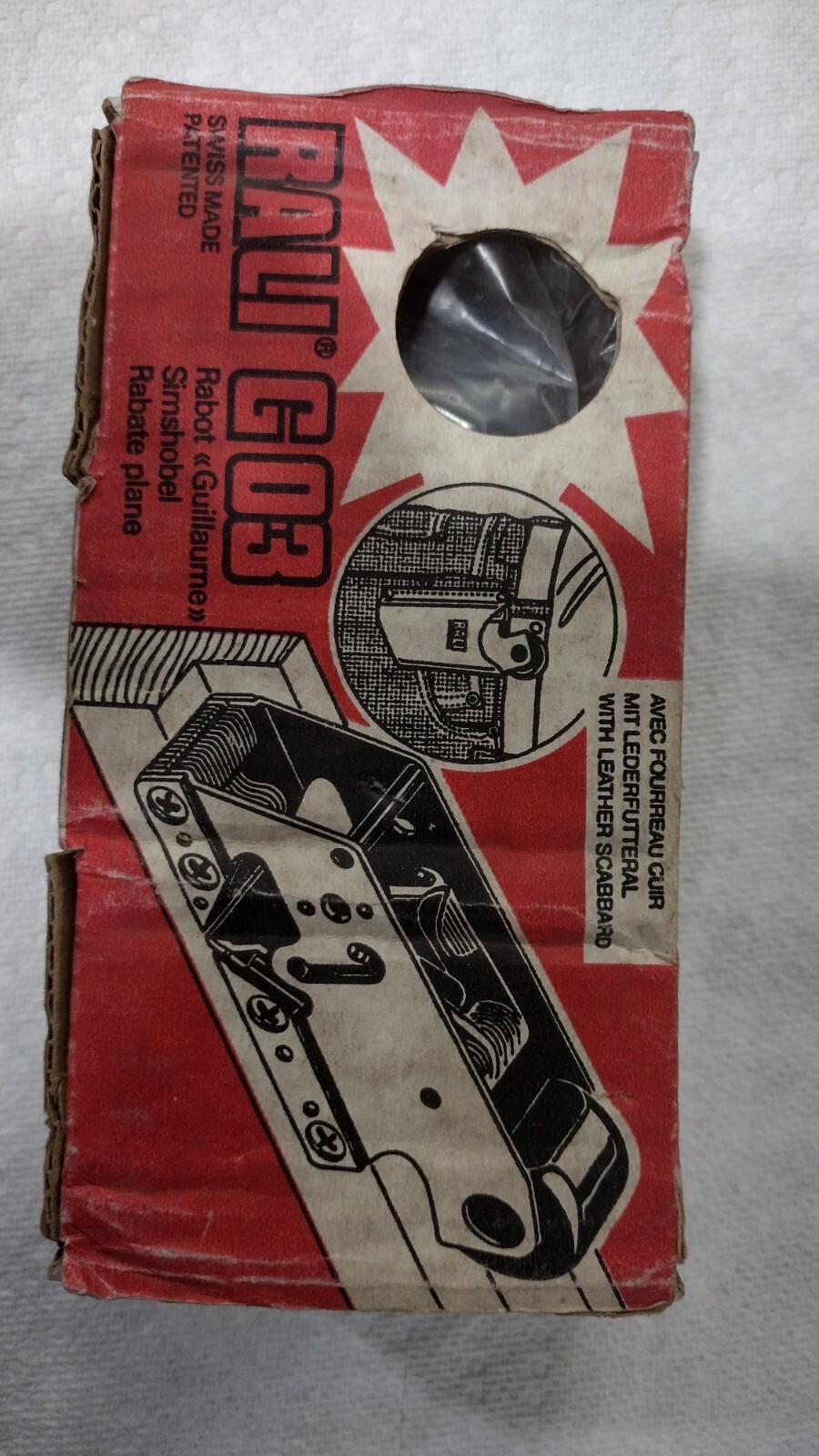 RALI Hand Plane   G03  New Old Stock!  With 2 additional blades
