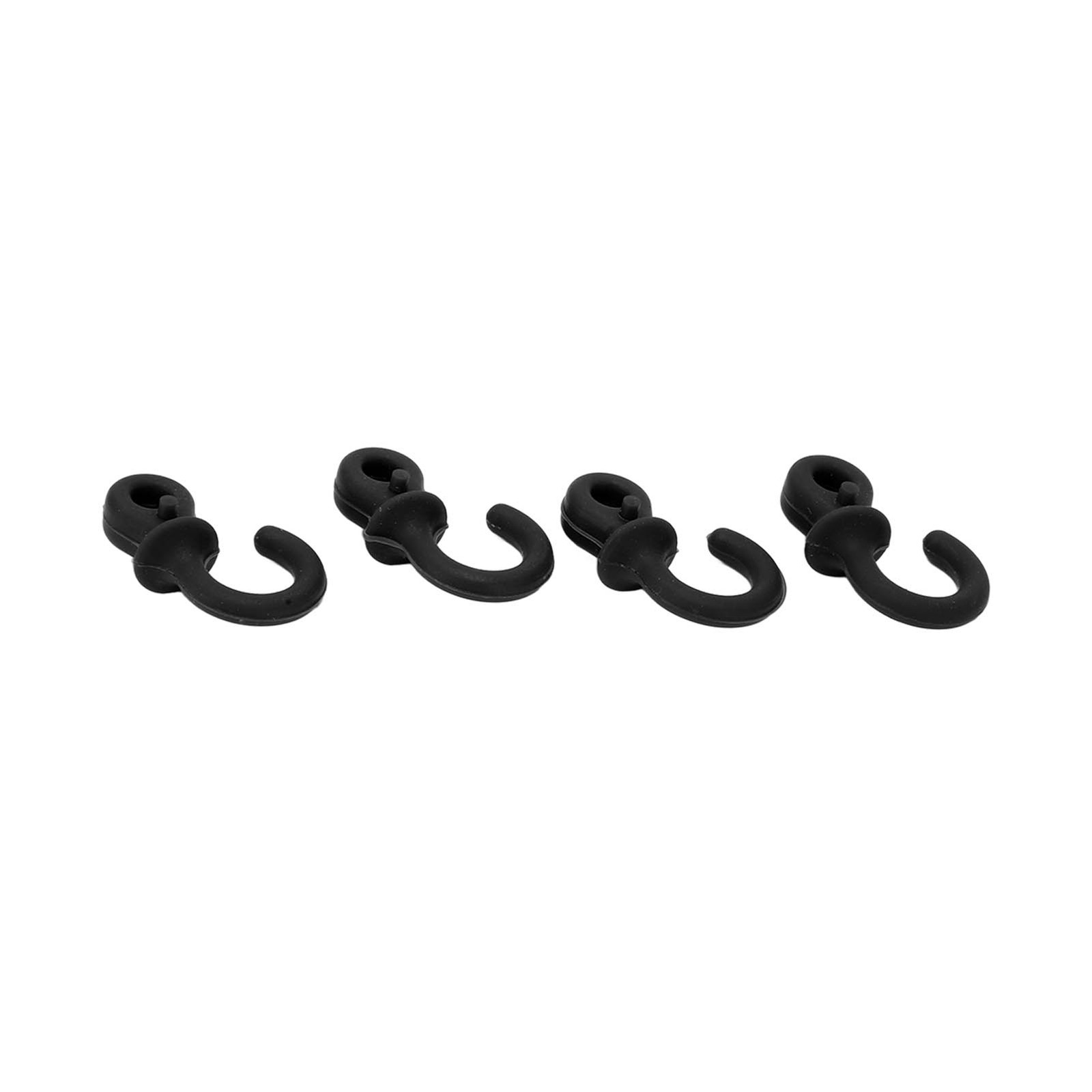 Black 4Pcs Archery Bow String Silencers Monkey Tail Compound Bow String