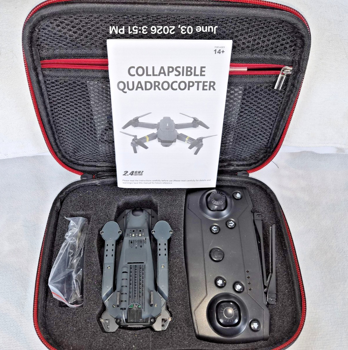 DRONE X PRO COLLAPSIBLE QUADROCOPTER IN CASE AND BOX