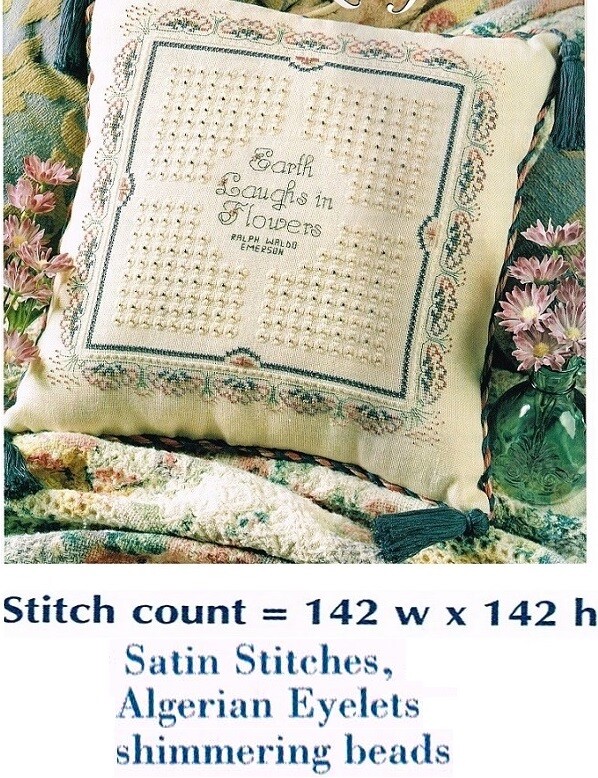 EARTH LAUGHS  CROSS STITCH  PATTERN  ONLY  PY - AUU