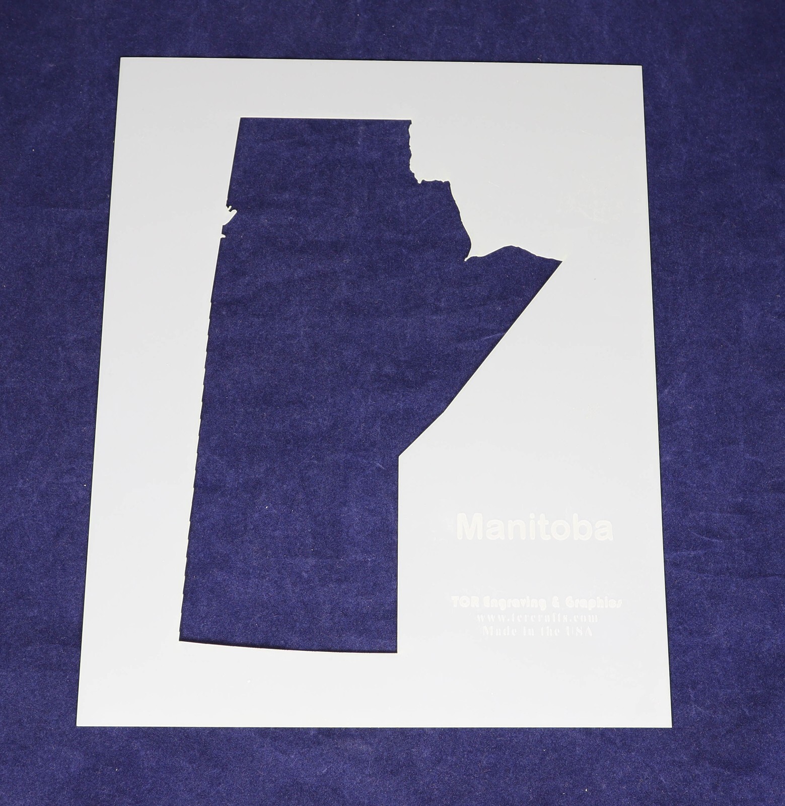 Manitoba Candian Providence  Stencil- 8 x 10 Inch 14 mil Mylar