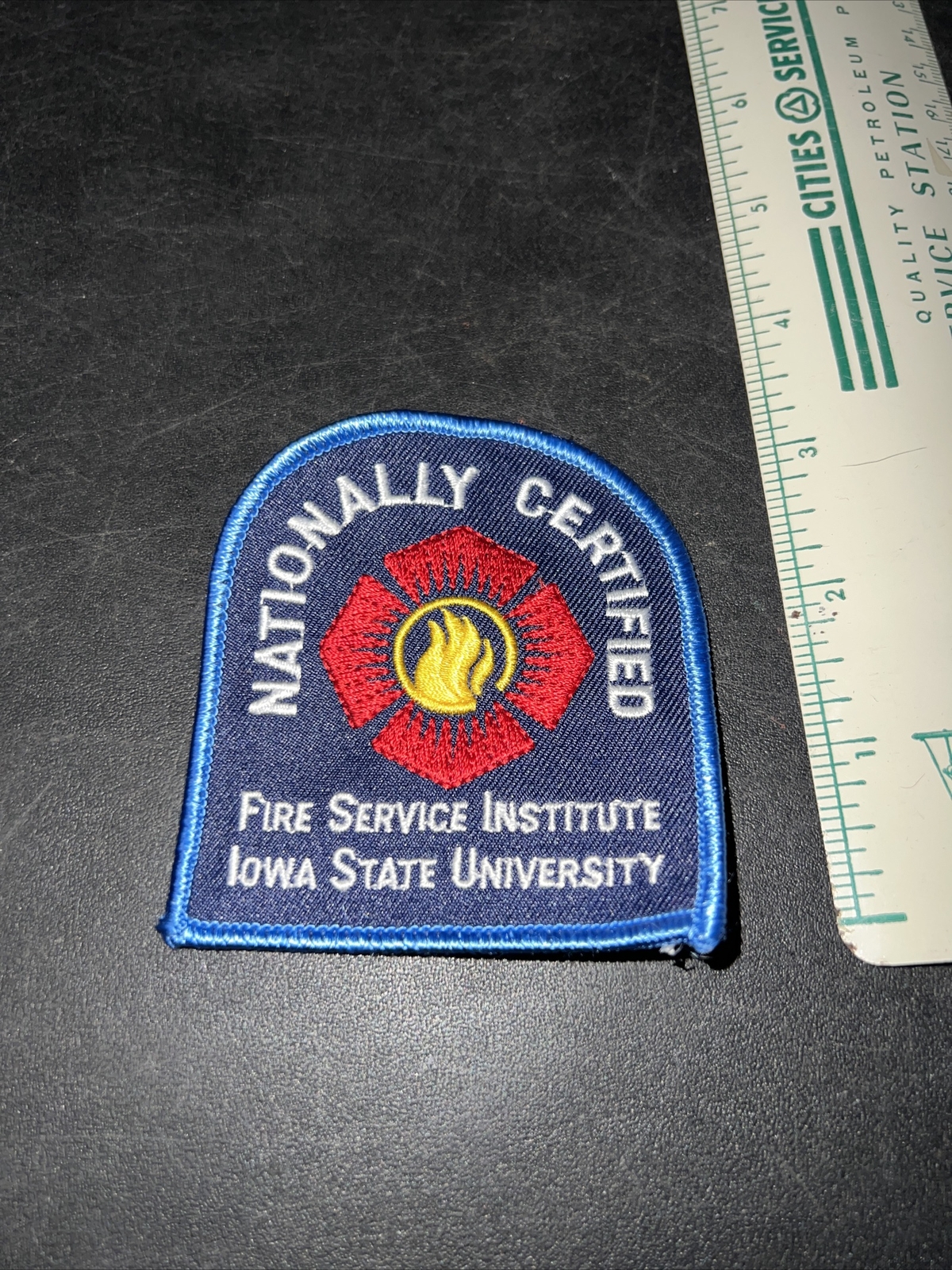 Vntg Obsolete Fire Department Patch Iowa State University