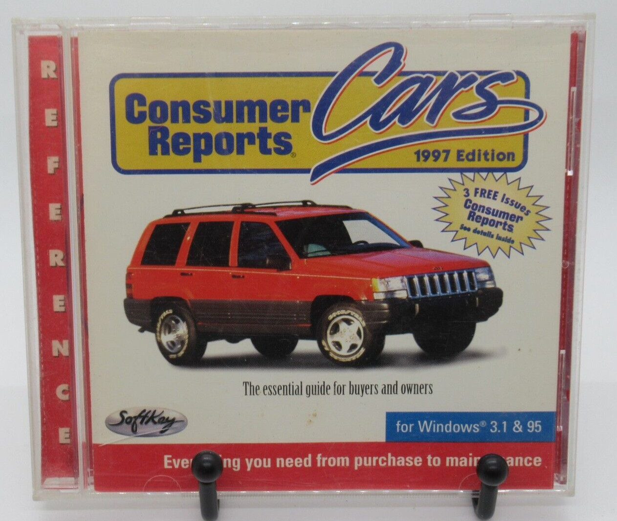 CONSUMER REPORTS - CARS 1997 EDITION REFERENCE PC CD-ROM, WIN 3.1/95 SOFTKEY