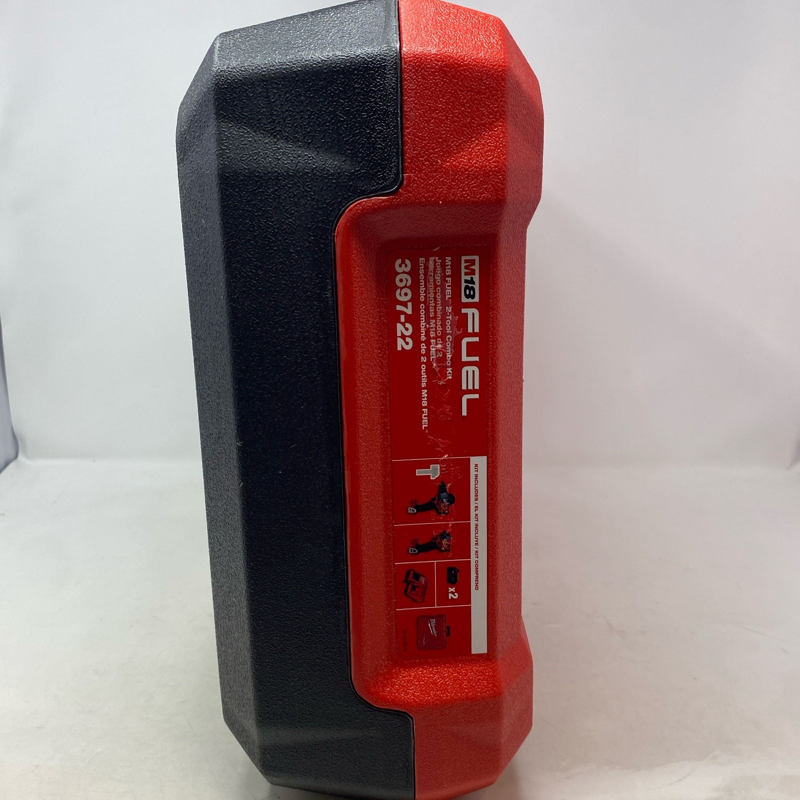 Milwaukee Red/Black Hard Case for M18 2997-22 Drill/Driver Kit (Empty)