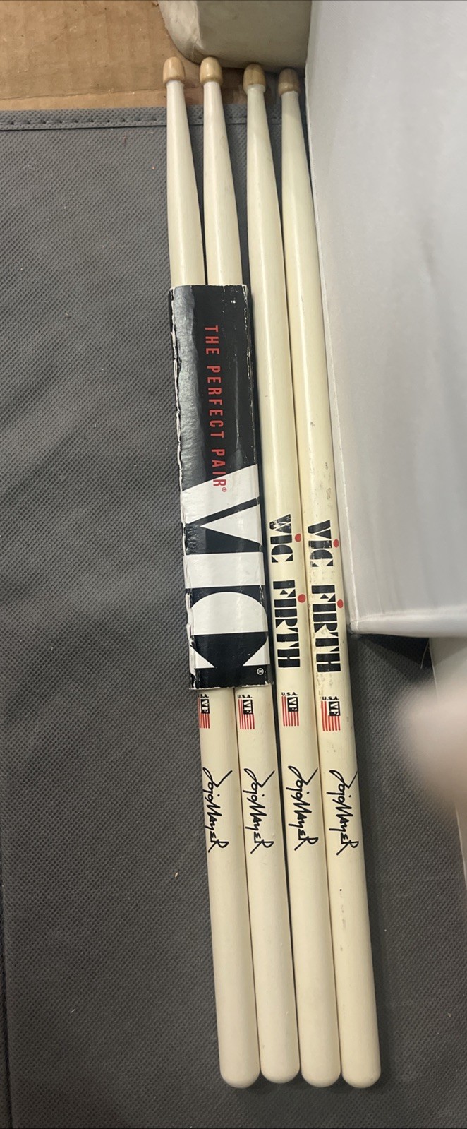 2 New Vintage Pair Vic Firth Jojo Mayer Signature Jazz Drum Sticks NERVE SLEEVE