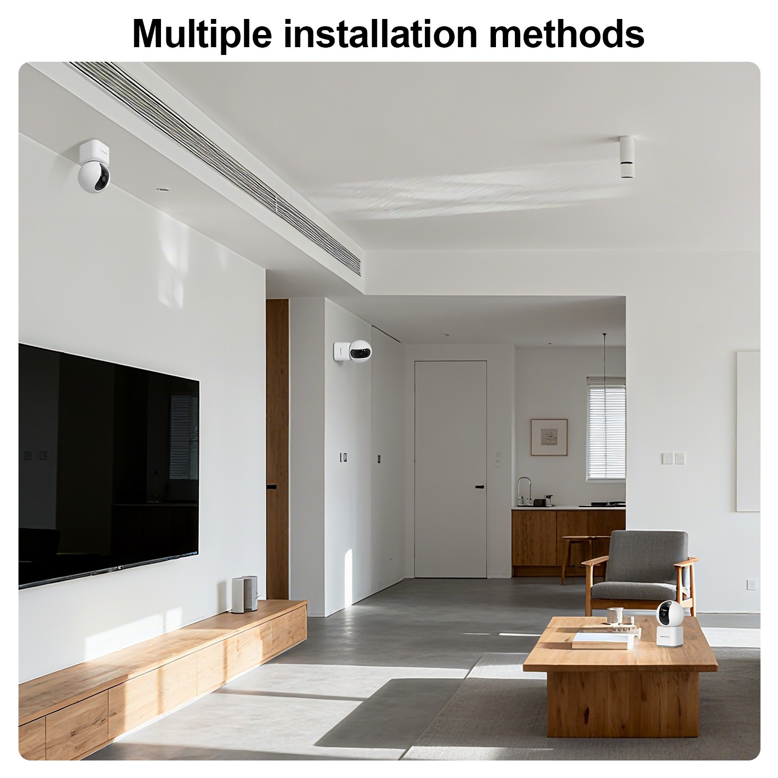Wireless 5G WiFi Security Camera System 2K Smart PTZ Indoor Night Vision Camera