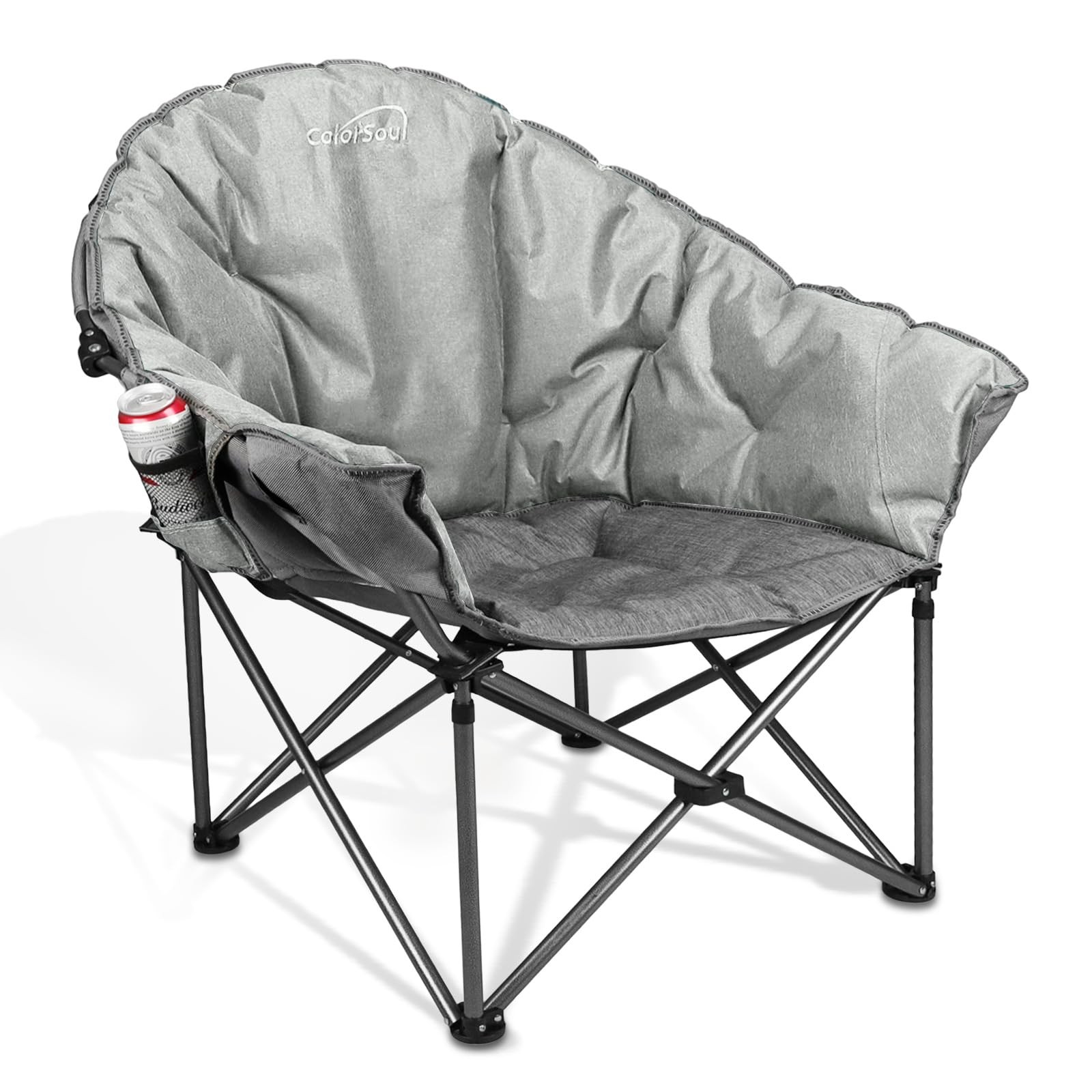Oversized XXL Camping Chairs 450lbs Support,Extra-Large Padded Outdoor Chairs...