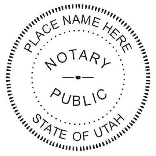 State of Vermont| Custom Round Self-Inking Notary Public Stamp Ideal 400R