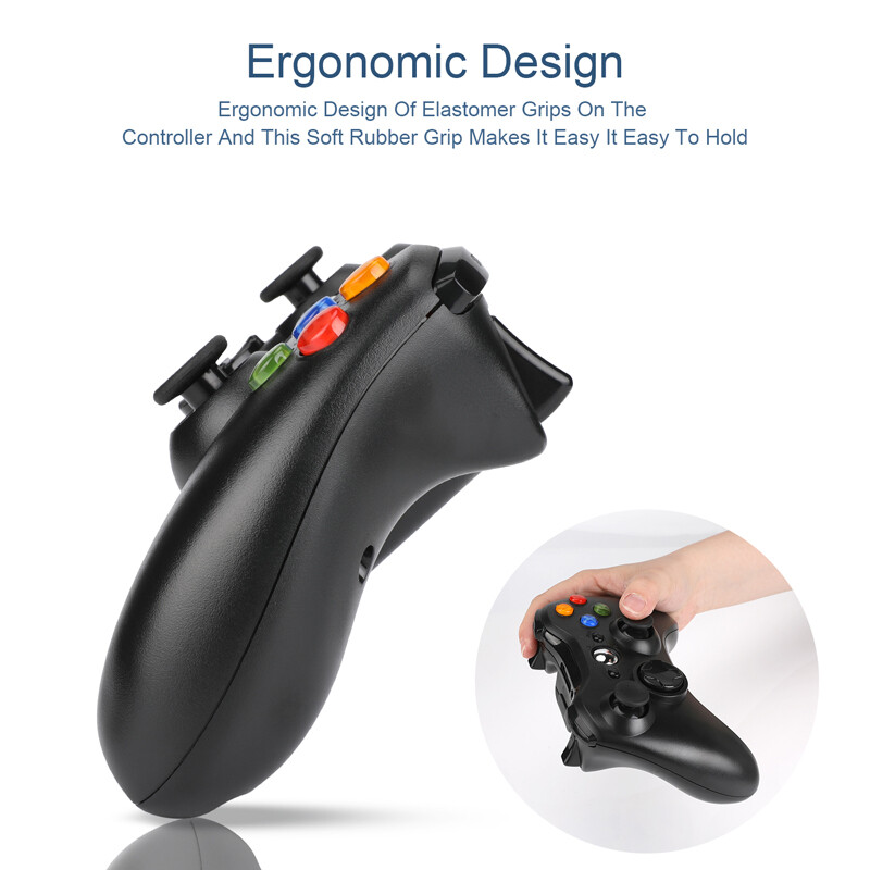 2.4GHz Wireless Game Controller Gamepad for Microsoft XBOX 360 & PC WIN 7 8 10