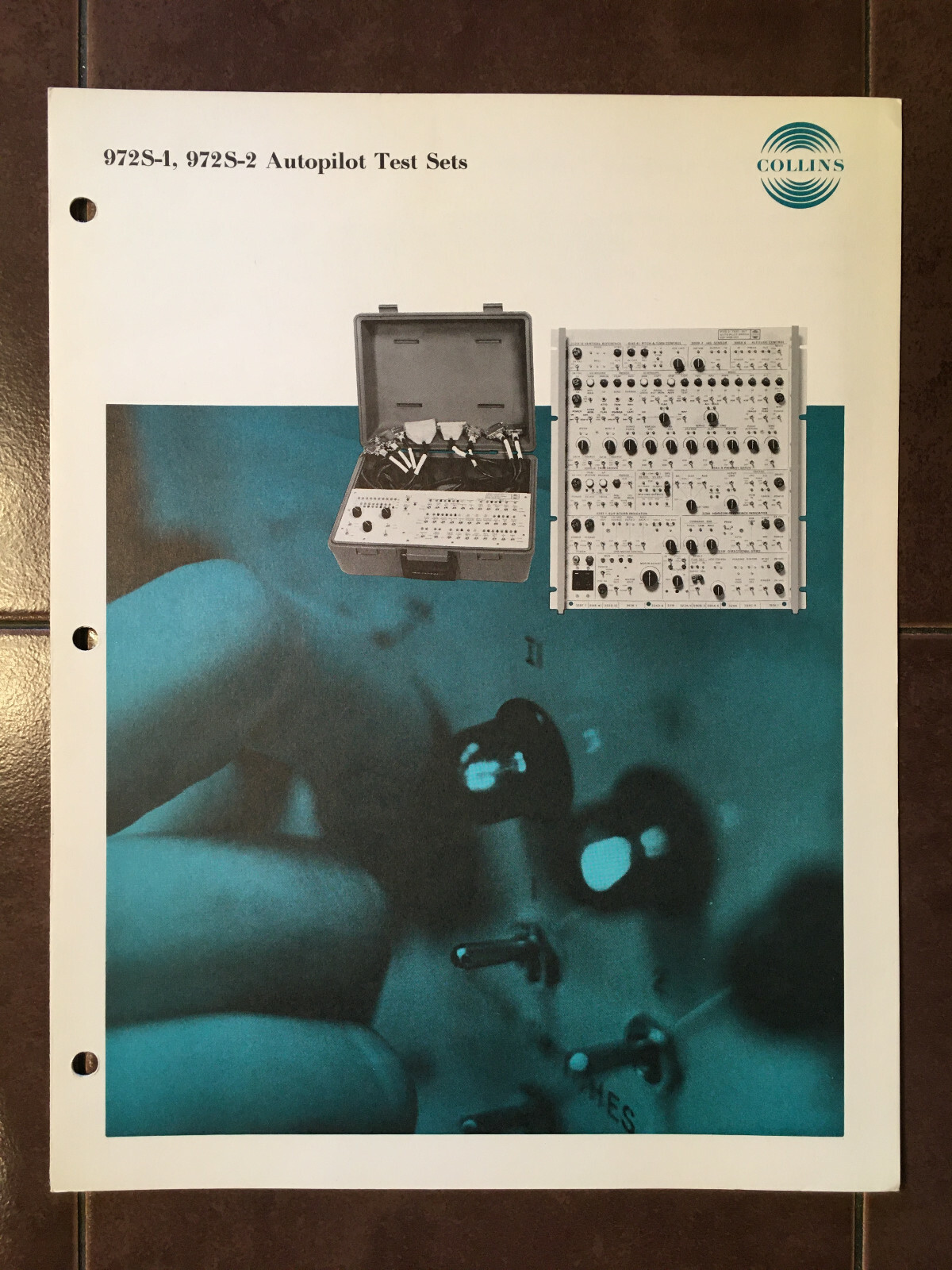 Original Collins 972S-1, 972S-2 Sales Brochure, 4 page, "8.5 x 11"