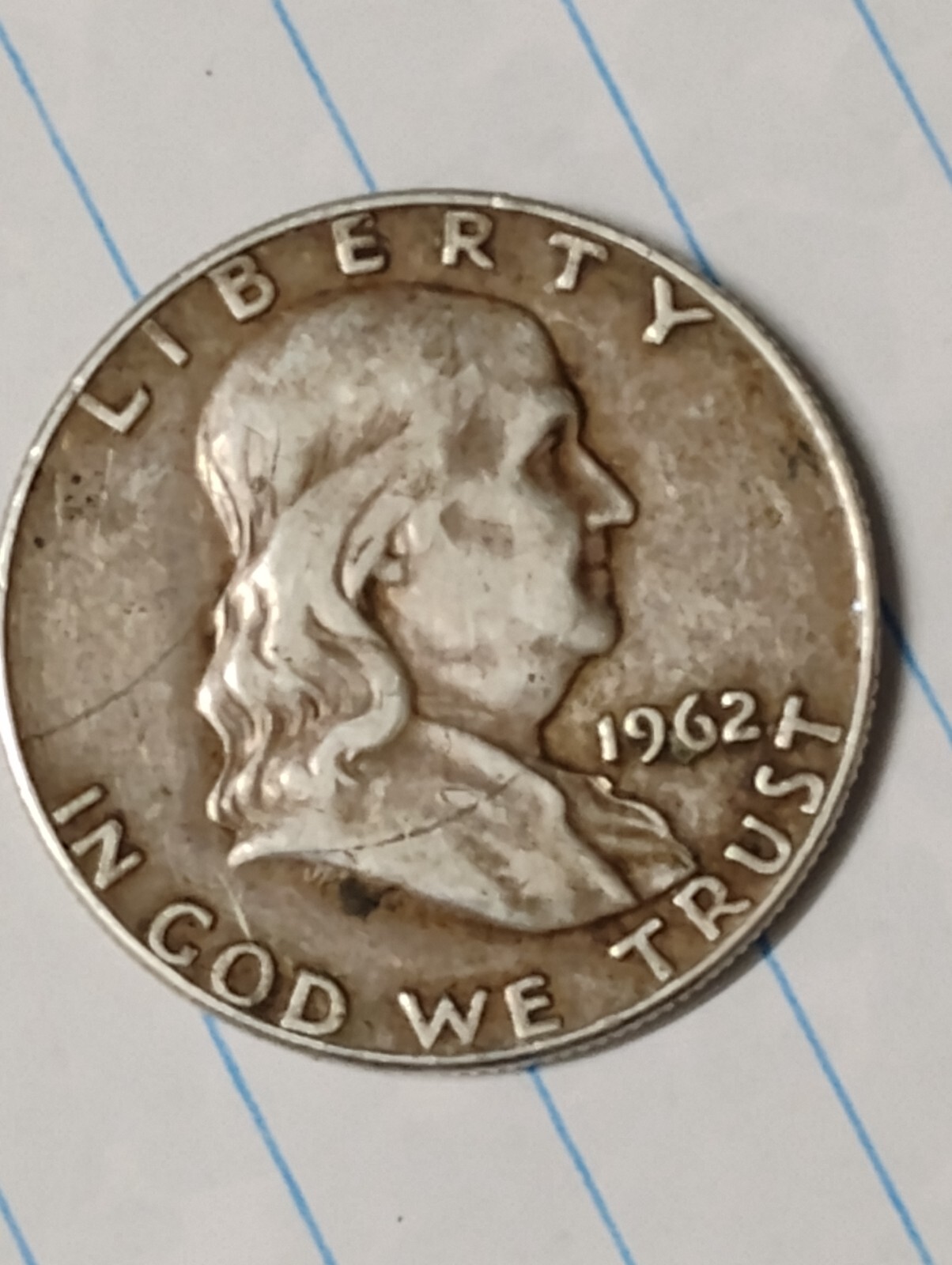 1962 d franklin half dollar nice coin with errors