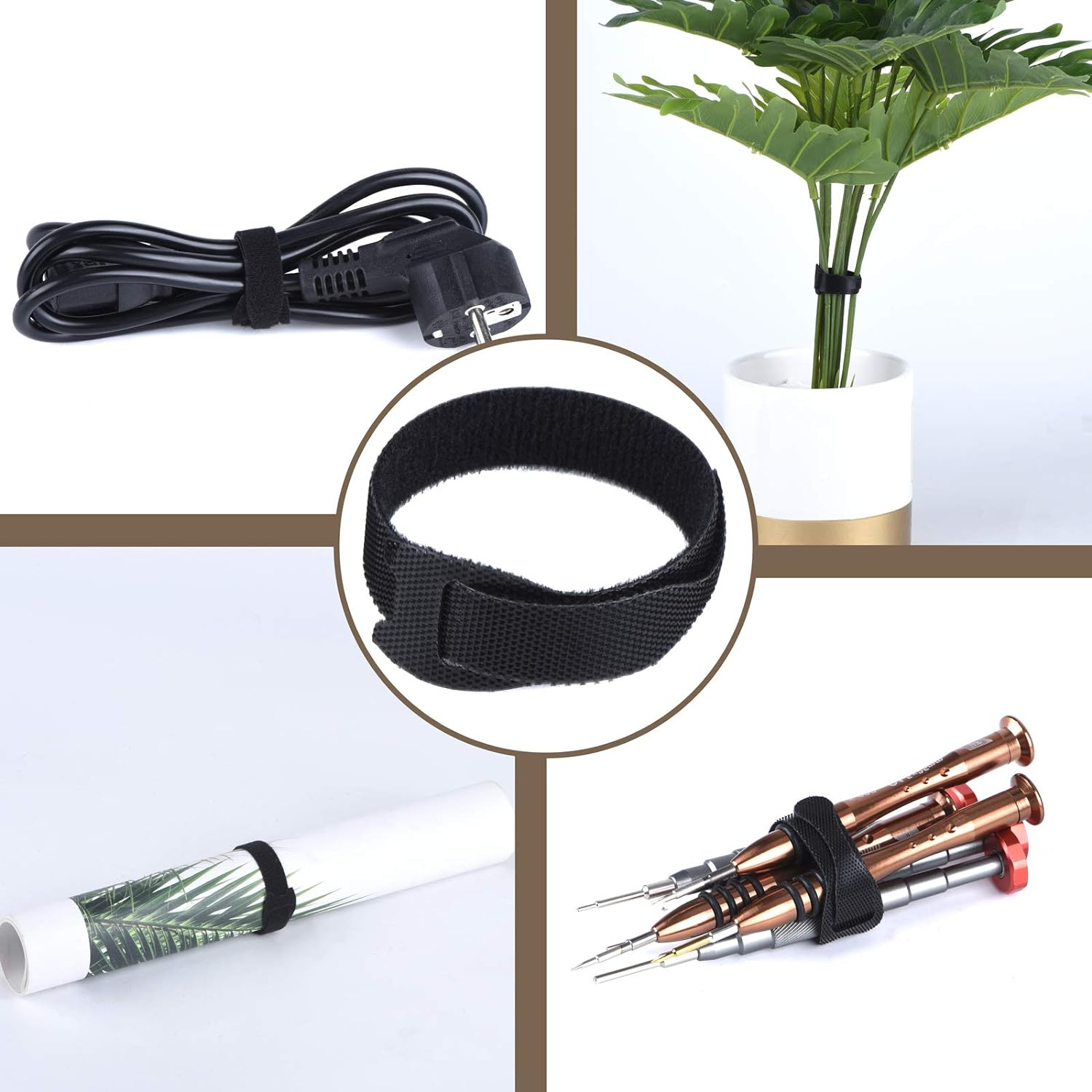 60 Reusable Cable Ties Premium Nylon Adjustable Straps for Smart Cord Management