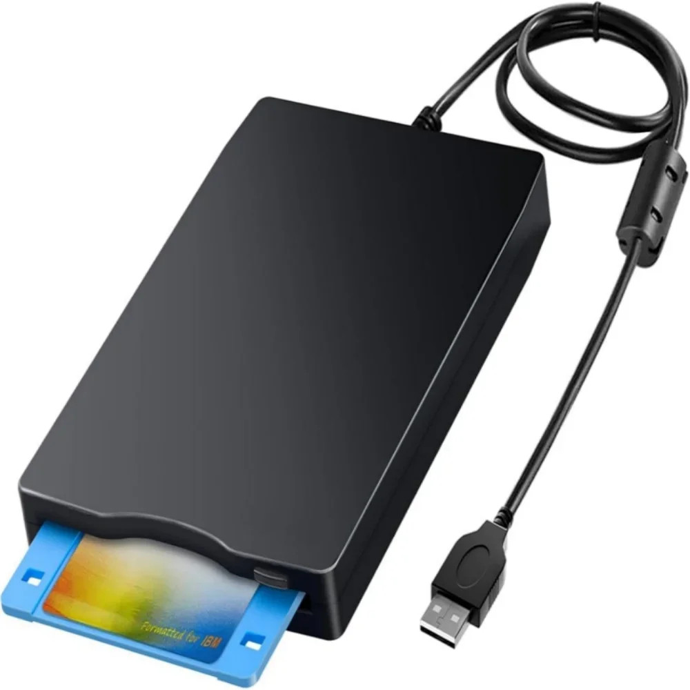 USB Floppy Disk Reader Drive 3.5" External Portable 1.44 MB FDD Diskette Drive f