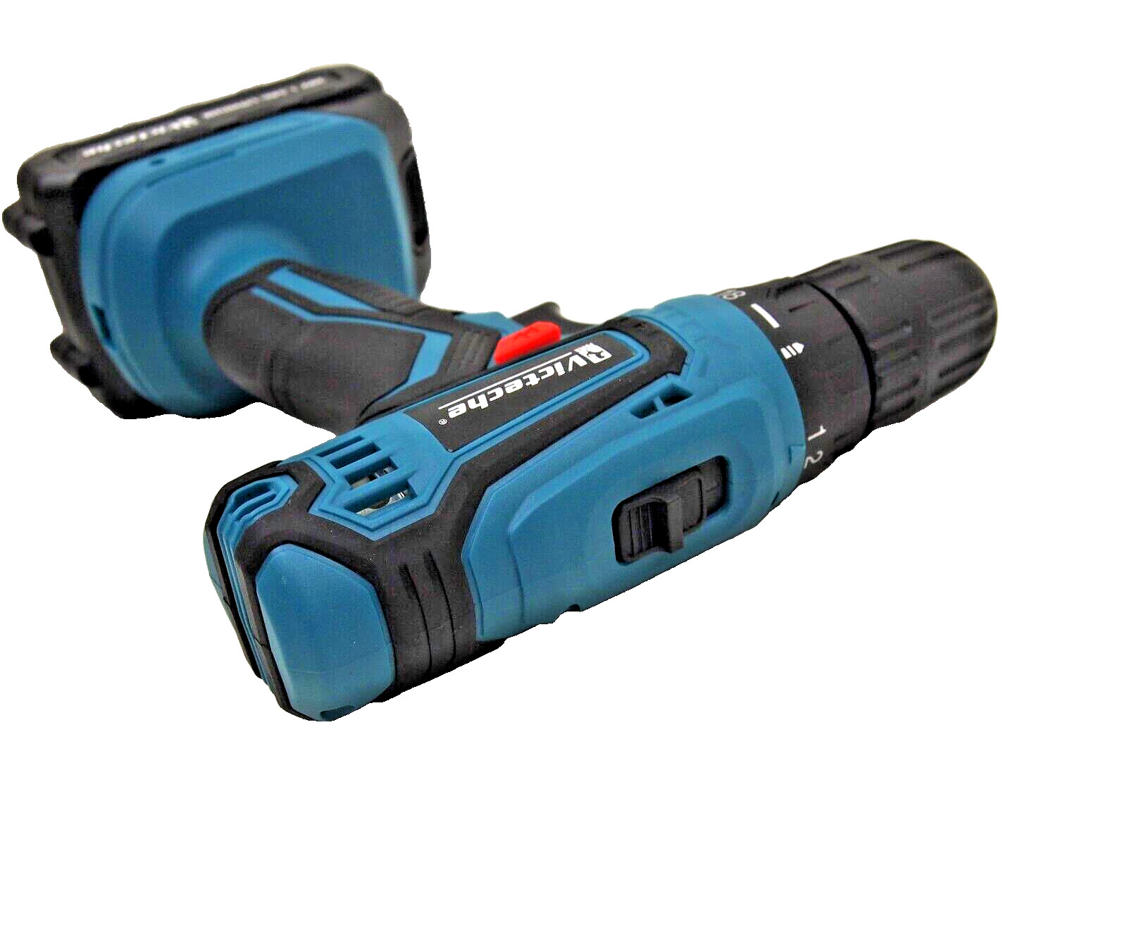 Victeche 20V Cordless Drill Driver Kit LEDs with 2-20v Lithium Batteries 2 speed