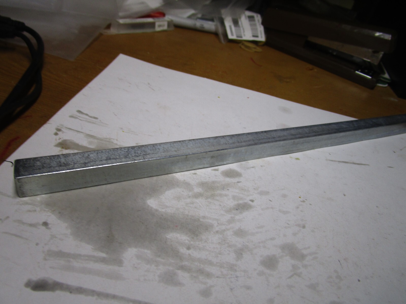 1/2" x 1/2" x 12" Grade 1018 Zinc Low Carbon Steel Oversized Keystock