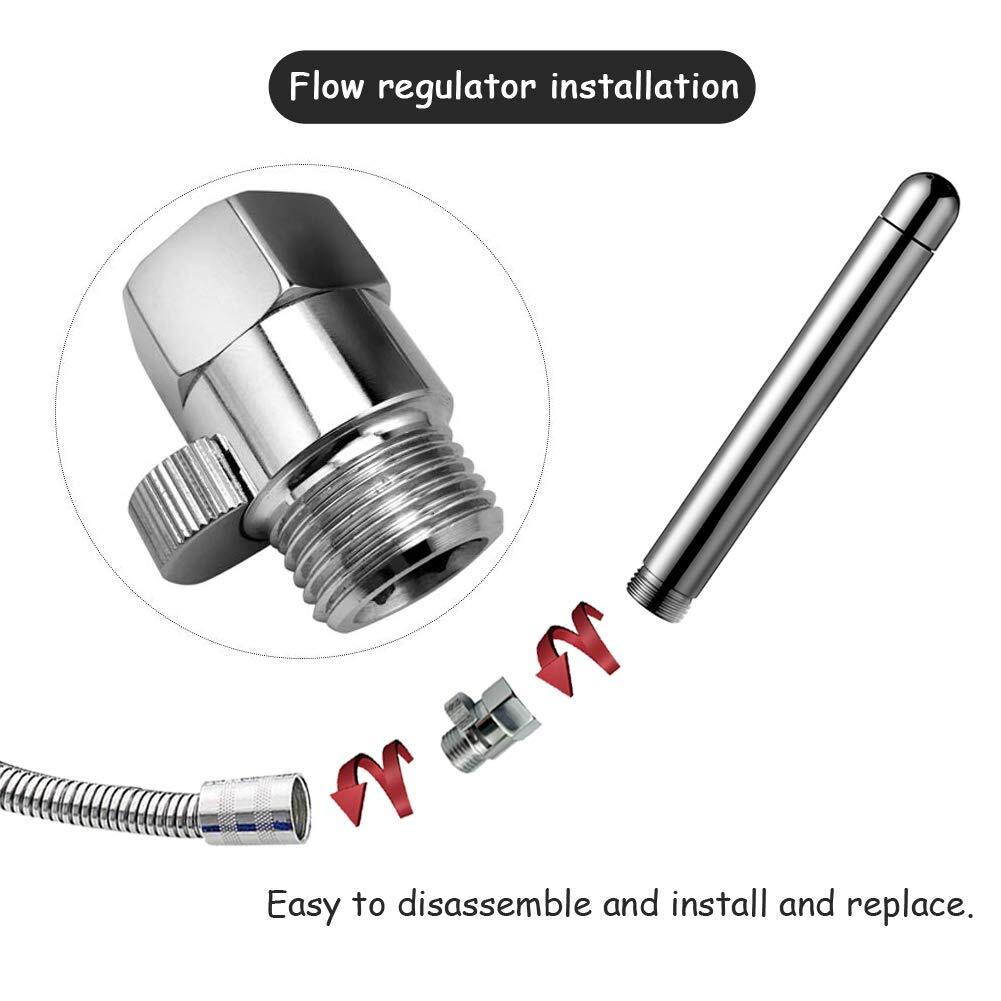 3-Head Shower Douche Cleansing System with Hose and Regulator
