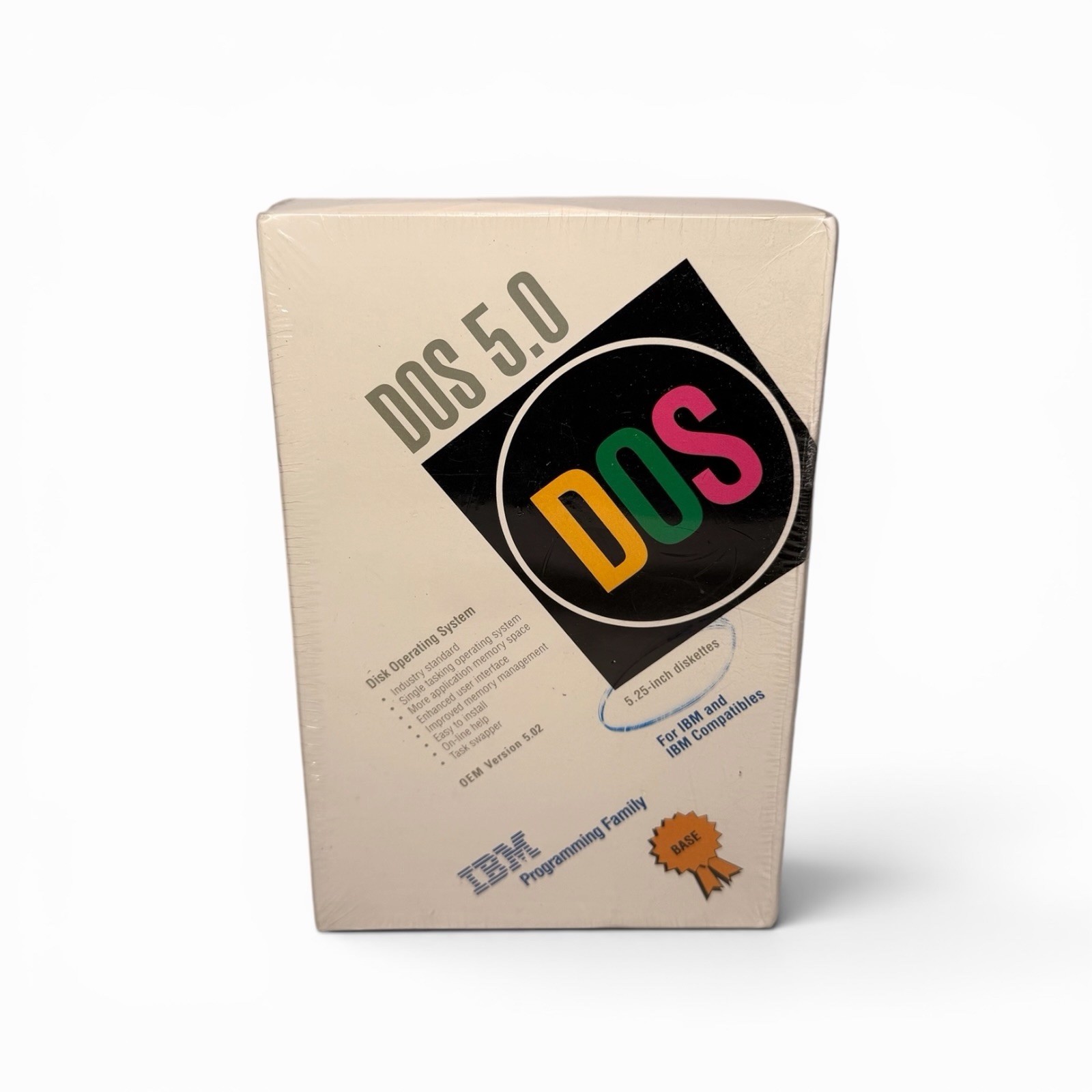 IBM DOS Disk Operating System 5.0 Upgrade 5.25” Disks 1991 for Vintage PCs New
