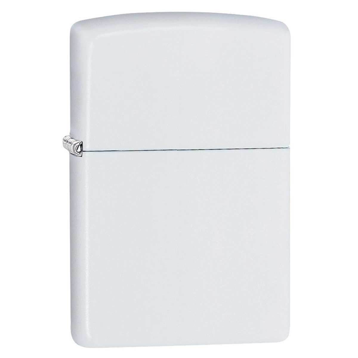 Zippo 214 Classic White Matte Windproof Pocket Lighter