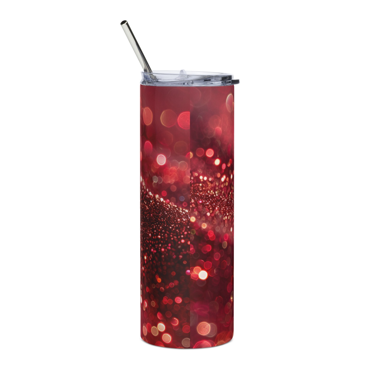 Ruby Glitter Stainless steel tumbler