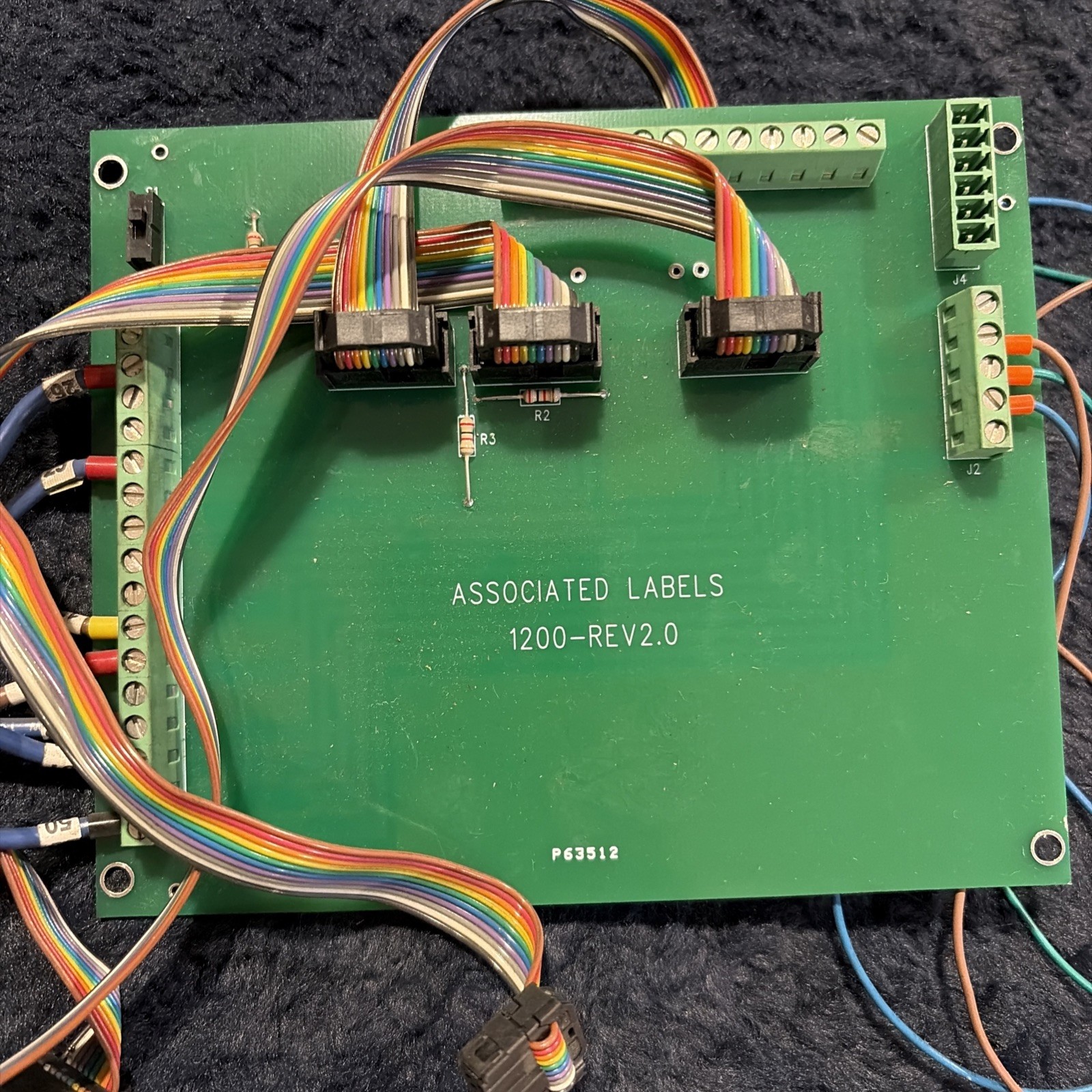 Associated Labels 1200-REV2.0 Circuit Board P63512