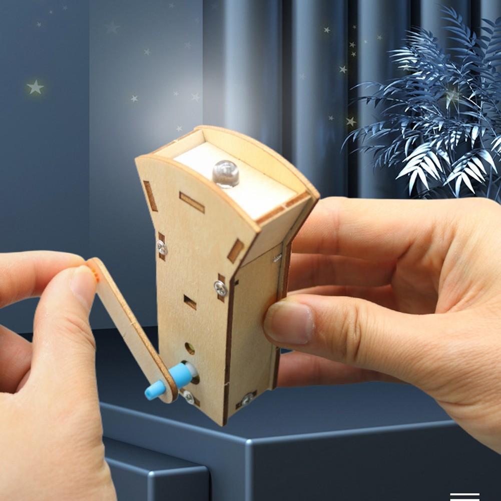 Hand Cranked Flashlight Kit for Understanding Electricity and Circuits