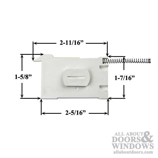 Internal Locking Tilt Latch Pair For Single and Double Hung Window White Latches