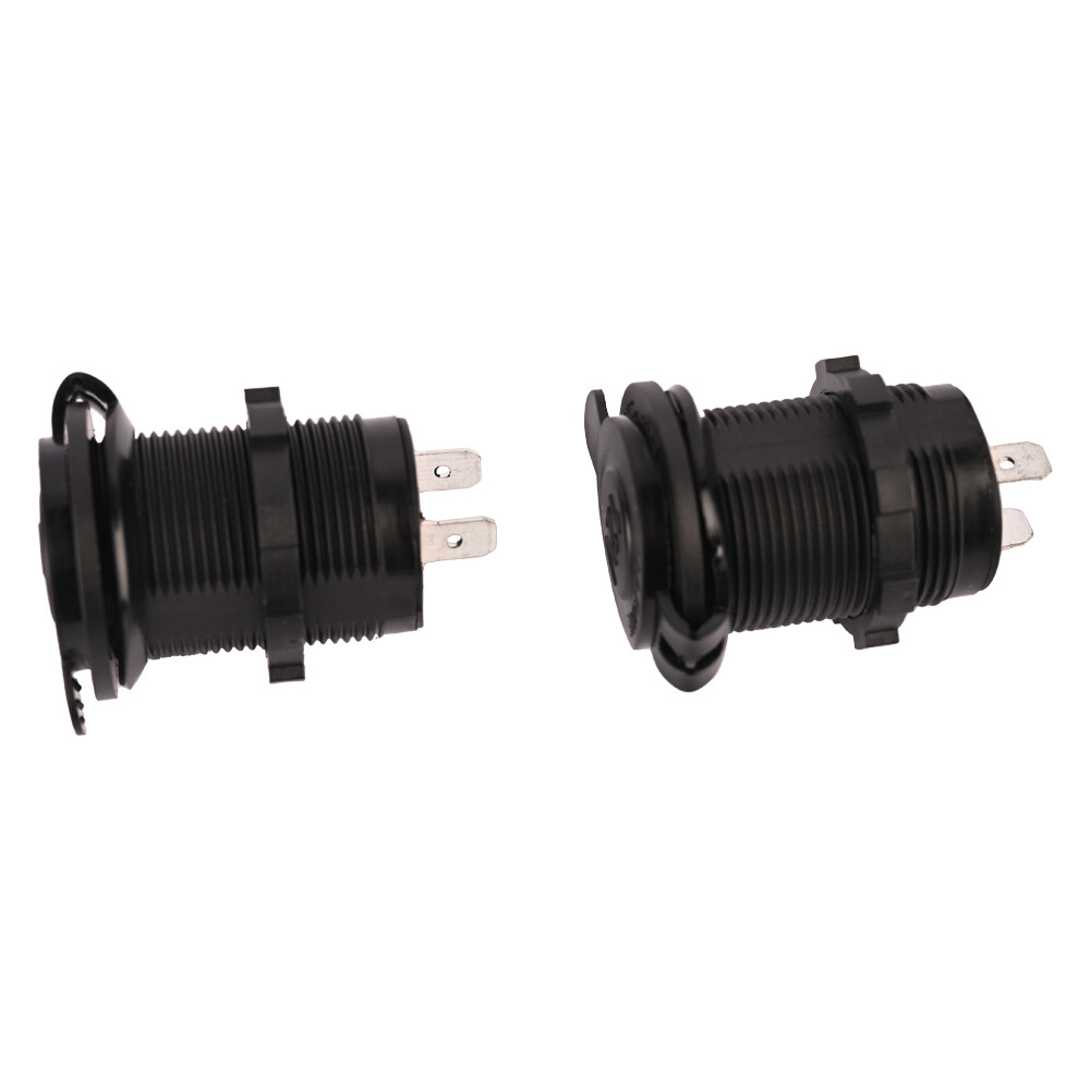 [2pack] 12V Cigarette Lighter Socket Power Outlet Receptacle Plug or Car Marine