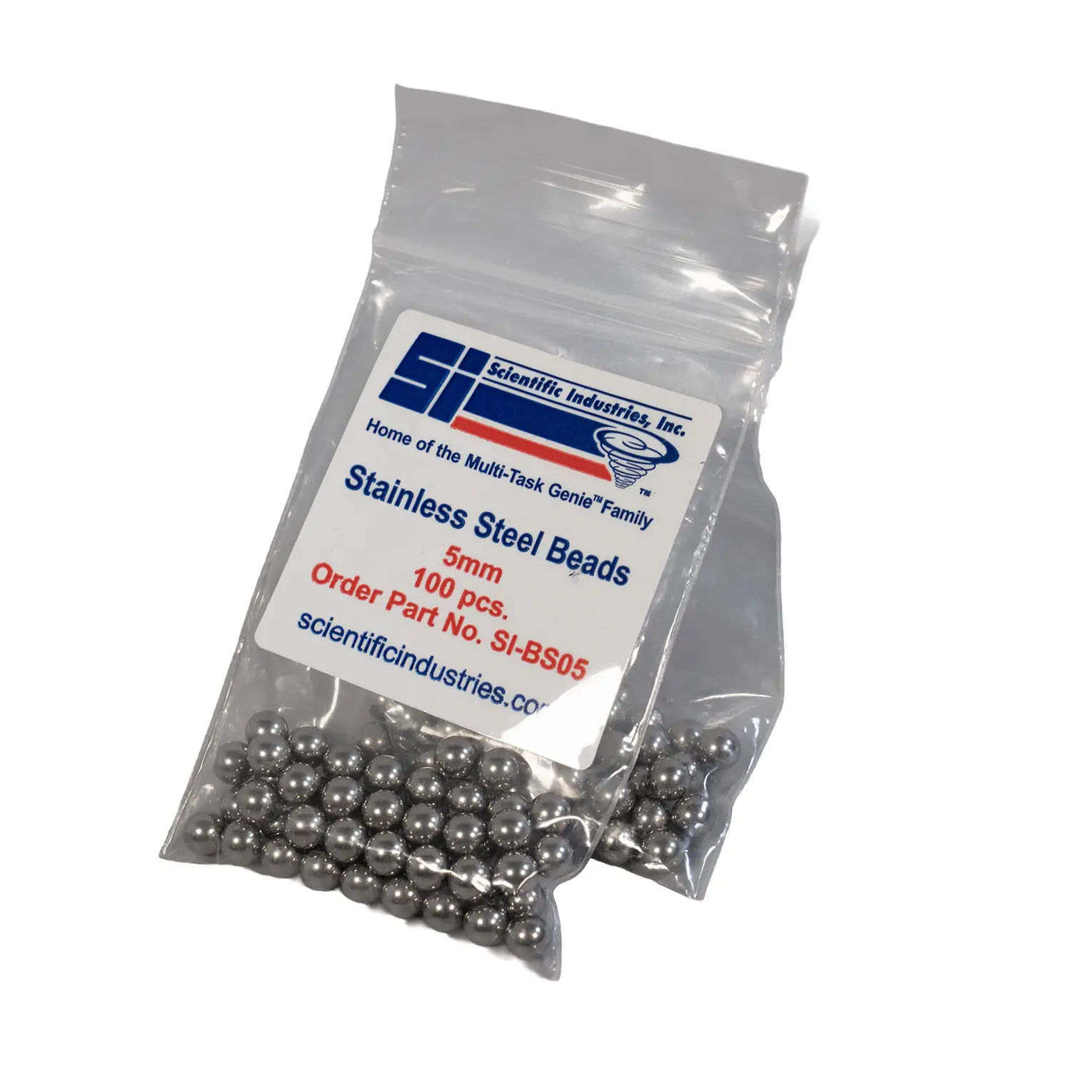 OHAUS 83041298 (SIBS05) Stainless Steel Beads, 5 mm, Bag of 100