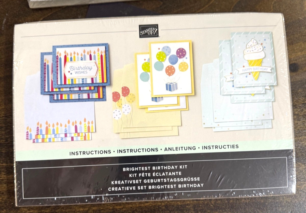 BRIGHTEST BIRTHDAY Card Kit -  refill  - Kit Collection Stampin' UP!  retired
