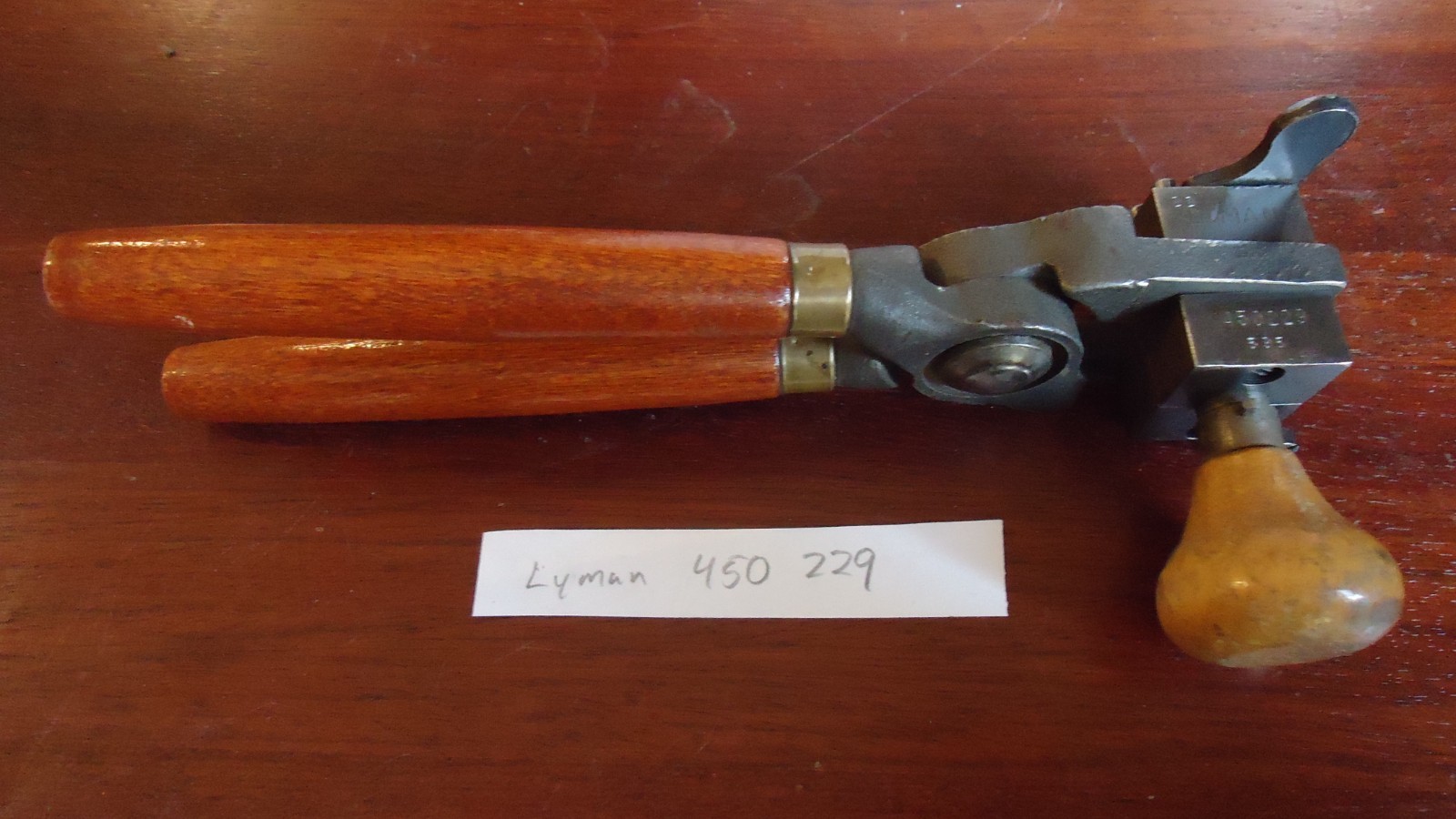 Lyman 450229 bullet mold,  with handles, 155 grain