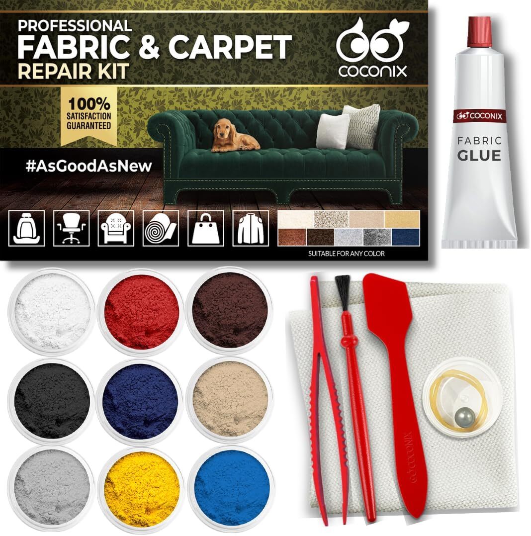 Fabric and Carpet Repair Kit Repairer of Your Car Seat Couch Furniture New