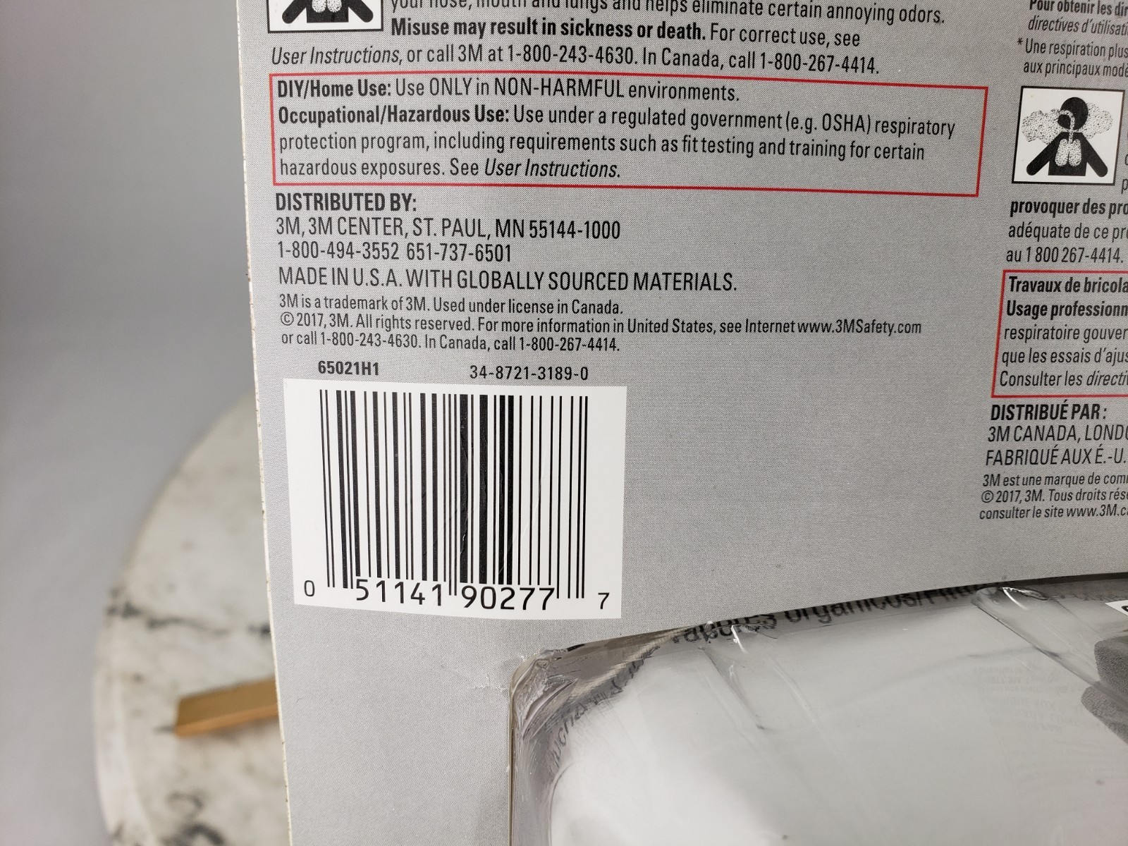 3M P100/OV Performance Multi-Purpose Reusable Respirator #65021 Medium Filter