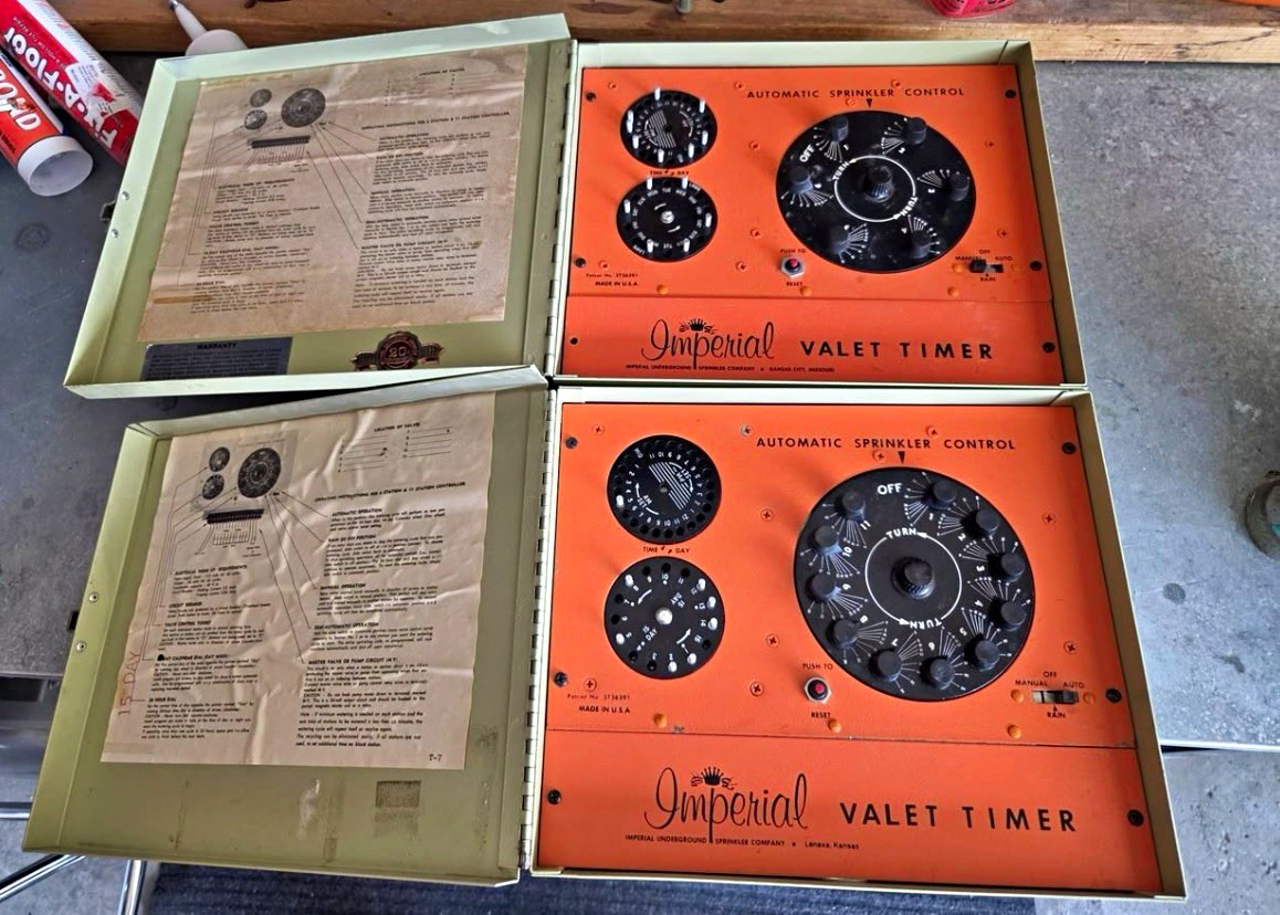 Imperial Valet Timer Sprinkler Controller 2-Zone 2-Outlet Analog Outdoor