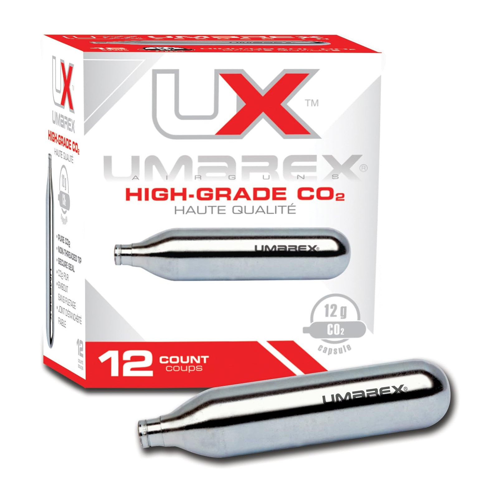 Umarex High-Grade CO2 Cartridges for Pellet Guns