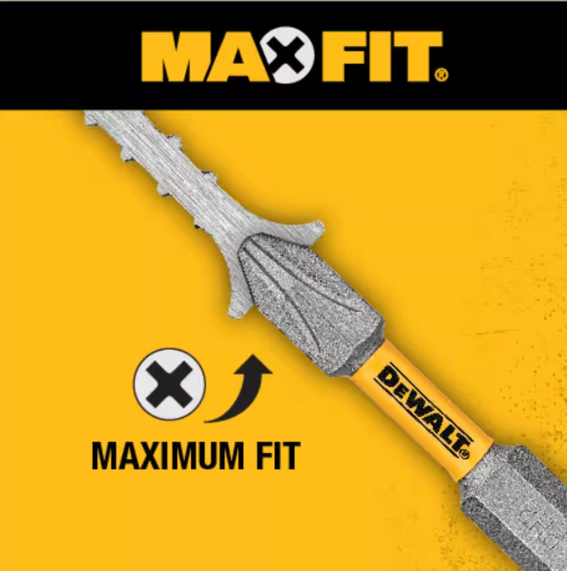 10 Pc DEWALT MAXFIT Drill Bit Set PH2 2in. IMPACT READY NEW