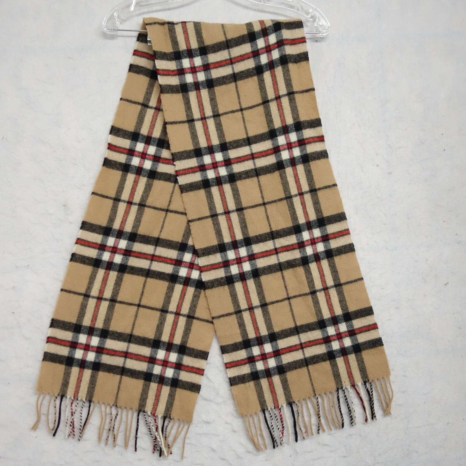 Frangi Scarf Unisex Multicolor Tartan 100% Lambswool Plaid Fringe Edge Muffler