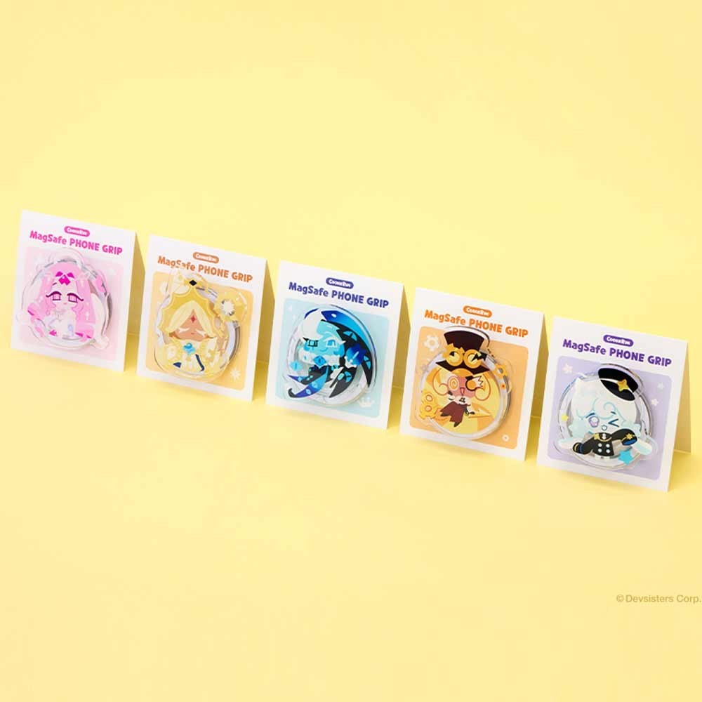 Cookie Run Kingdom MagSafe Compatible Phone Grip Holder Shadow Milk Pure Vanilla
