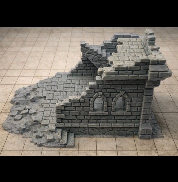 Ulvheim Ruin 6 -28mm Scale -Ulvheim Ruin Set -D&D -Pillage -Wargaming Terrain