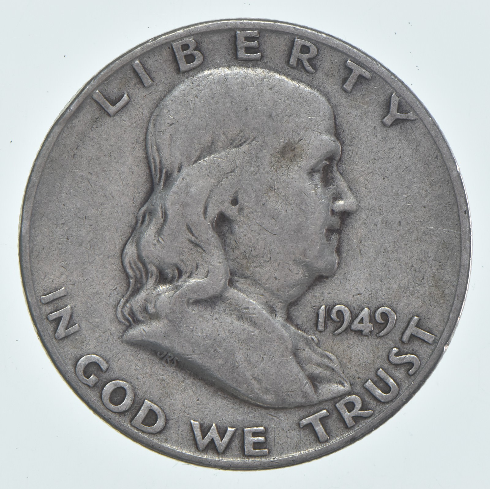 1949-S Franklin Half Dollar Circulated 90% Silver (1pc)