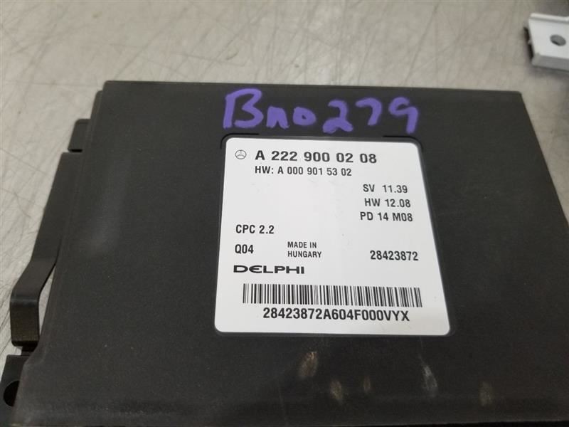 15 2015 MERCEDES S550 SEDAN CONTROL MODULE SET LESS SRS