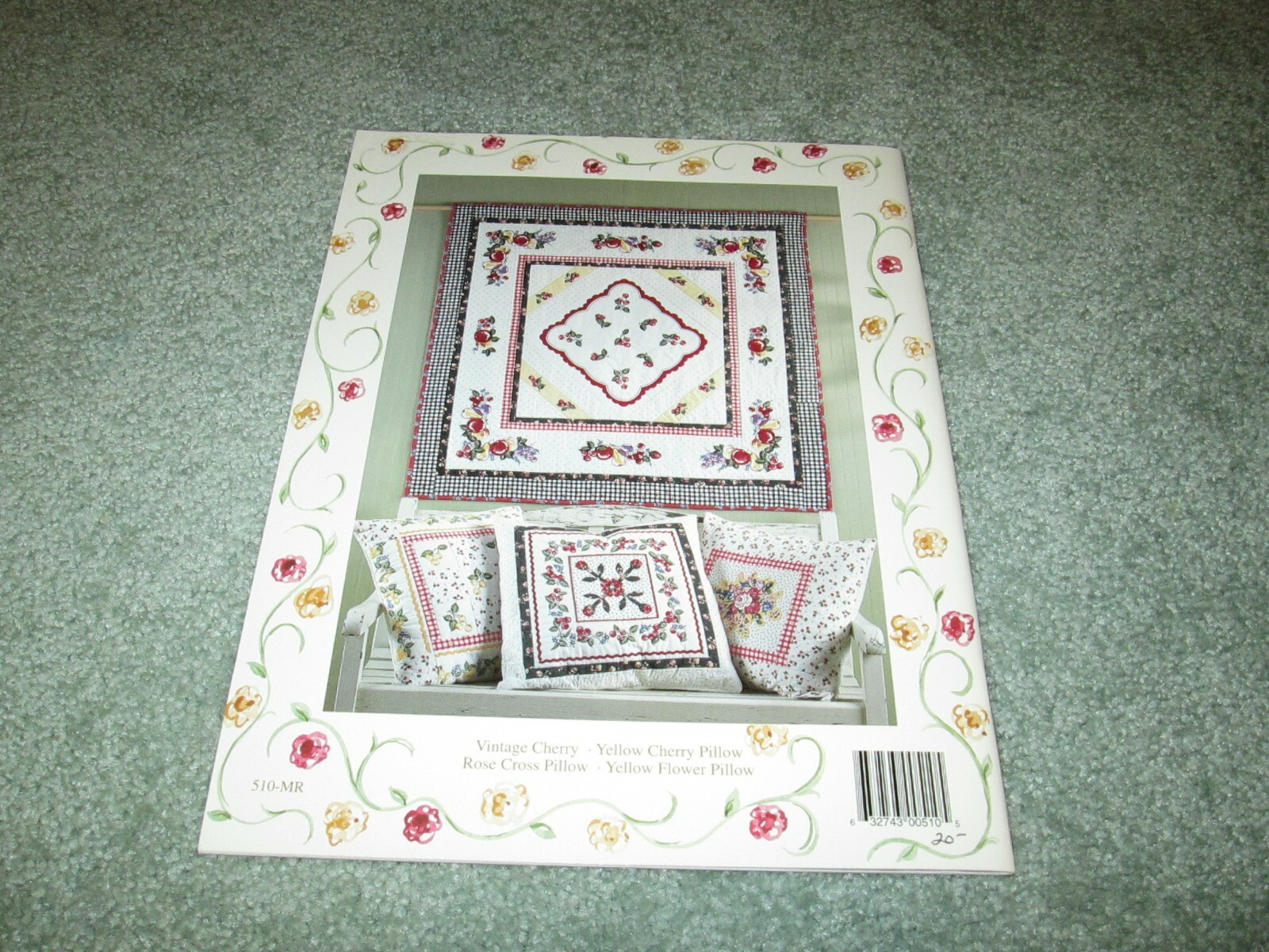 NEW RARE CABBAGE ROSE "MEADOW ROSE" QUILT PATTERNS BOOK 2001