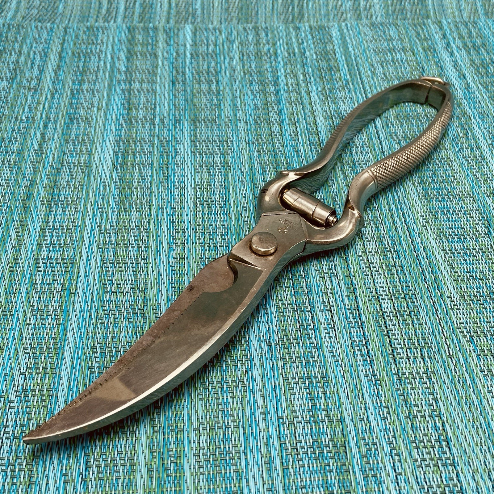 Boker Germany Stainless Heavy Duty Kitchen Poultry Shears Scissors Vtg Locking