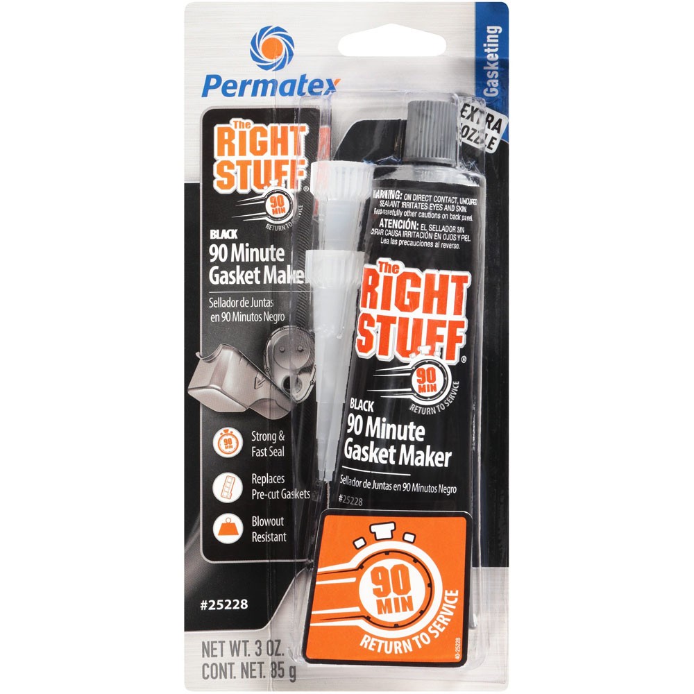 Permatex Gasket Making Compound 25228; The Right Stuff 90-Minute 3oz. Tube Black